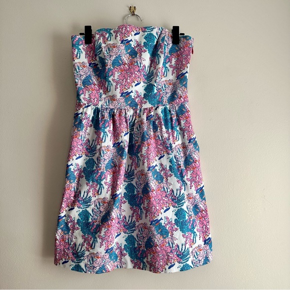 Vineyard Vines • Strapless Ocean Life A-Line Dress‎ - Picture 1 of 11
